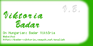 viktoria badar business card