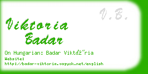 viktoria badar business card